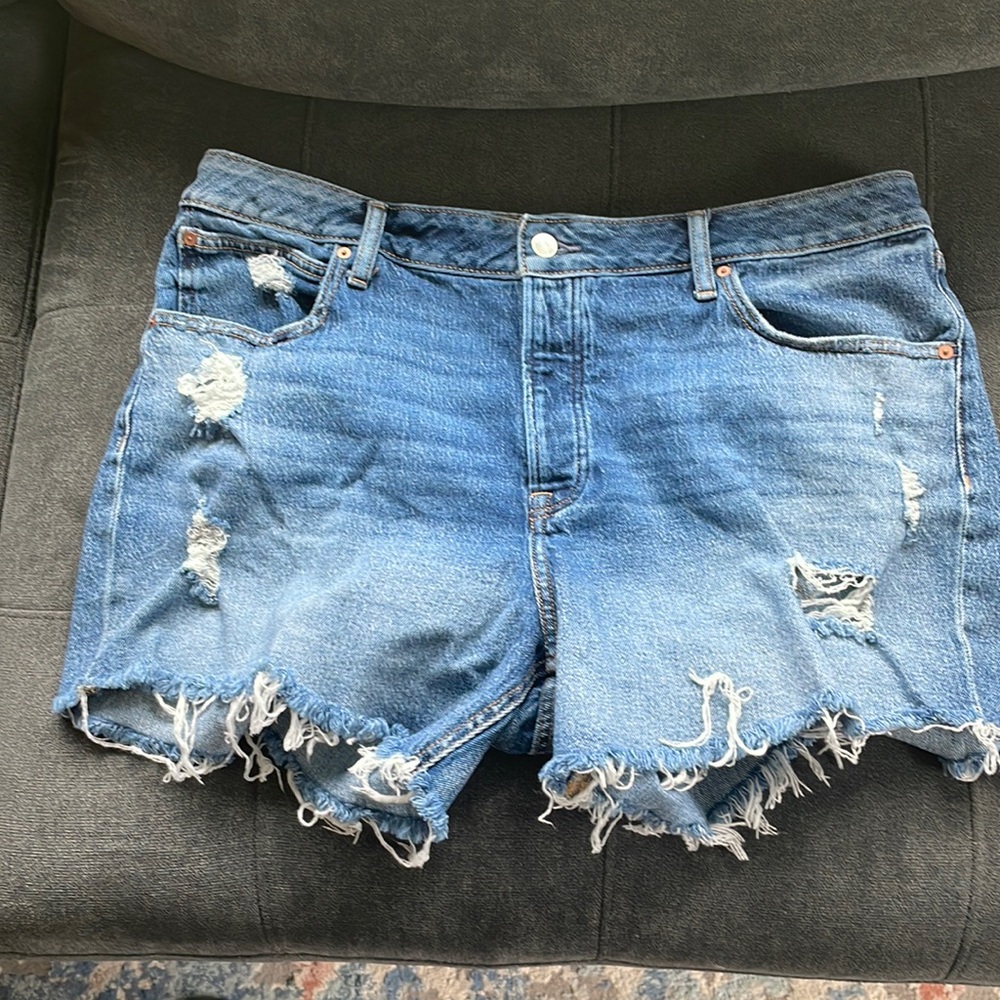 Goldie Blues Denim Jean Shorts Distresed
